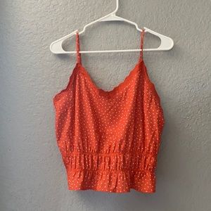 Orange spaghetti strap top